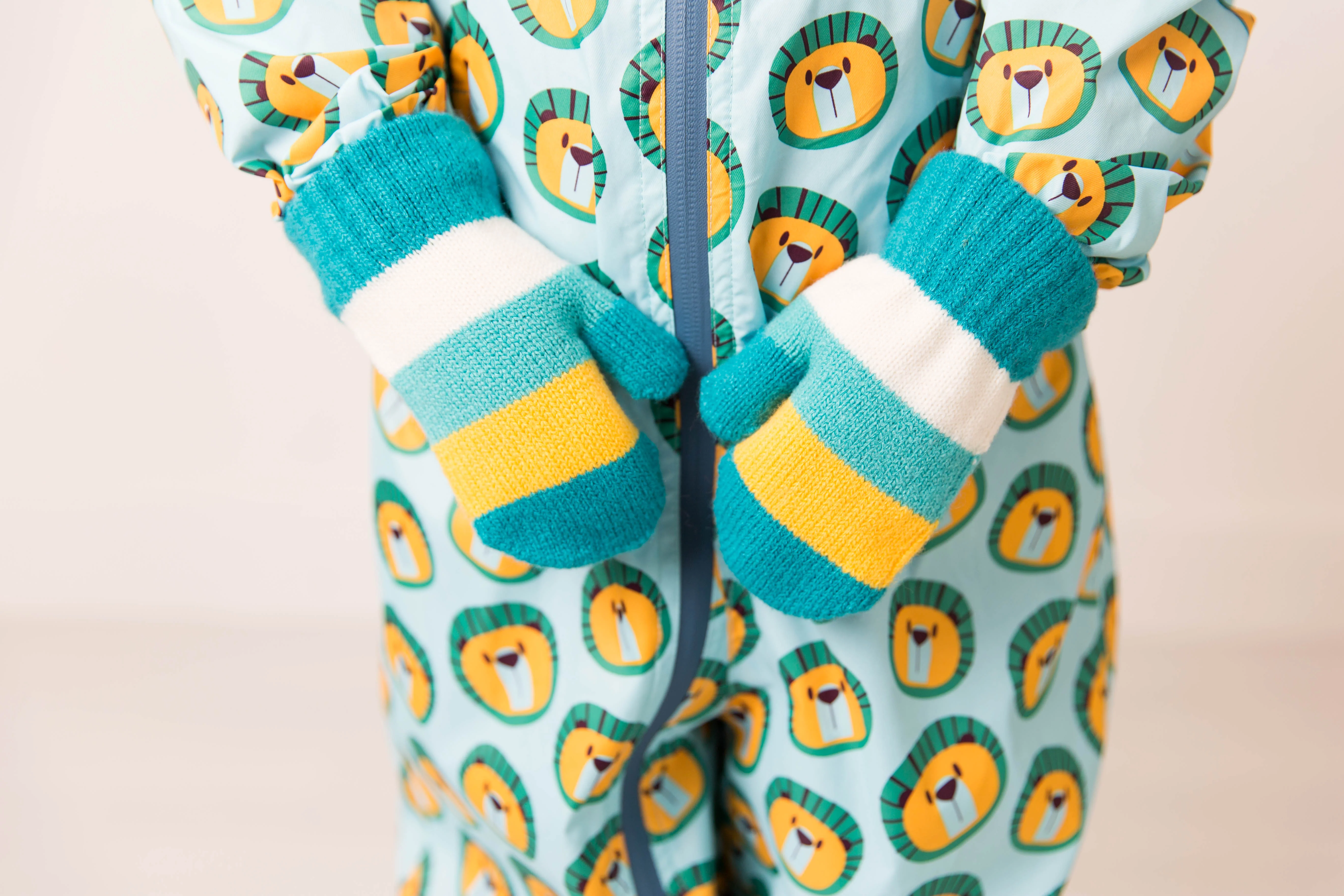 Green & Mustard Mittens - Image 3