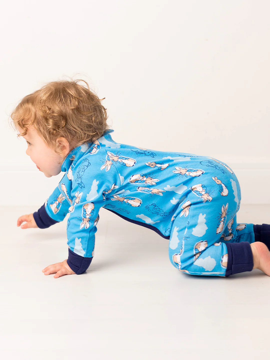 Peter Rabbit™ Navy Romper Playsuit - Image 4